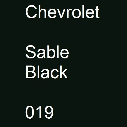 Chevrolet, Sable Black, 019.